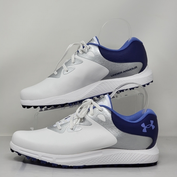 Under Armour Golf Shoe Charged Breathe  Cleats 3026403-100 Women’s Size 9.5 New - Picture 3 of 10